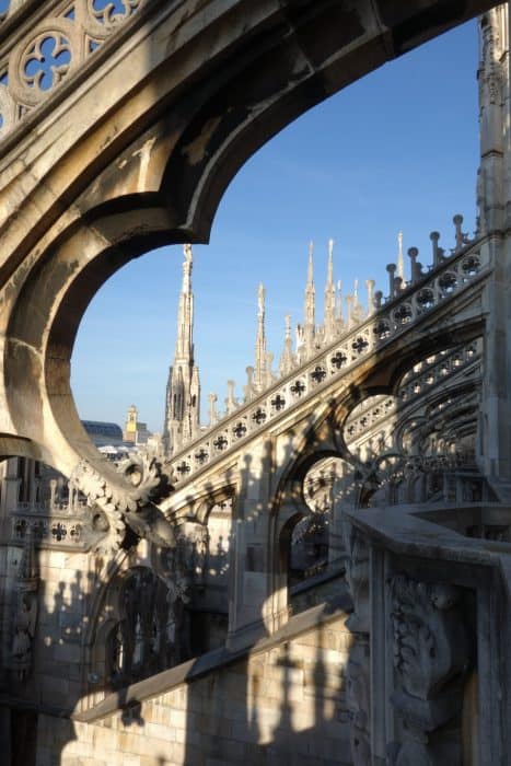 Scaling the roof of the Milan Duomo - The huge cathedral that took 600 years to build, Milan, milano, history, duomo, cathedral, rooftop, how to visit, price, cost, wait, views, things to do in milan, italy, italia, roaming renegades, blog