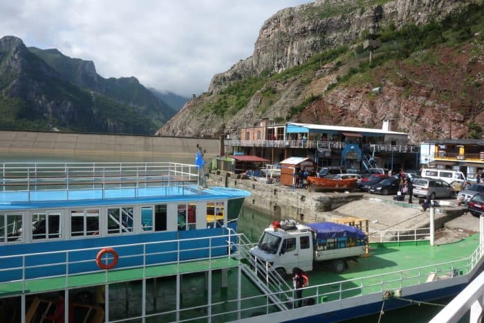The 3 hour ferry ride through the mountains of Northern Albania that blew us away (and should be on everyones bucket list!), shkoder, skhoder, albania, tirana, mountains, adventure, hike, off the beaten track, off the beaten path, explore, ferry, valbona, albanian alps, Koman, komani, lake, local, rural, fjords, feirze, things to do in Albania, things to see