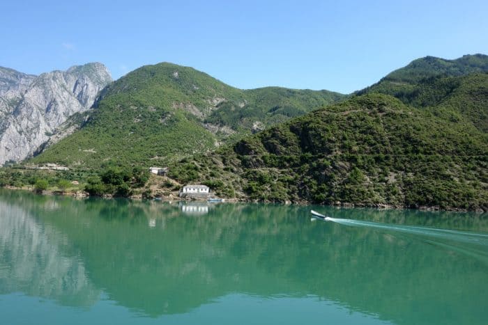 The 3 hour ferry ride through the mountains of Northern Albania that blew us away (and should be on everyones bucket list!), shkoder, skhoder, albania, tirana, mountains, adventure, hike, off the beaten track, off the beaten path, explore, ferry, valbona, albanian alps, Koman, komani, lake, local, rural, fjords, feirze, things to do in Albania, things to see