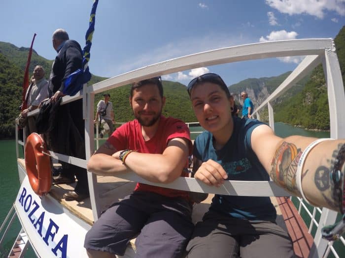 The 3 hour ferry ride through the mountains of Northern Albania that blew us away (and should be on everyones bucket list!), shkoder, skhoder, albania, tirana, mountains, adventure, hike, off the beaten track, off the beaten path, explore, ferry, valbona, albanian alps, Koman, komani, lake, local, rural, fjords, feirze, things to do in Albania, things to see