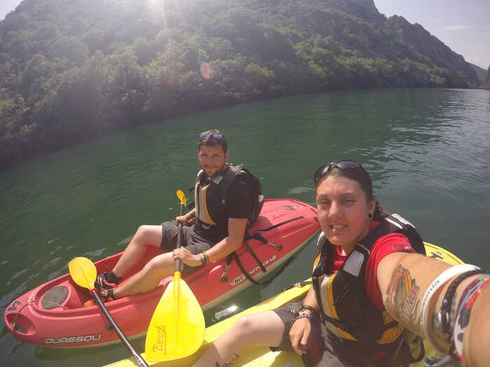 Balkan backpacking, backpacking the Balkans, Balkans trip, Balkan backpackers, off the beaten track Europe, Matka canyon, Matka kayaking, Kayak Matka, Matka canyon tour, Macedonia, Matka Skopje, Matka canyon boat trip, Kayak Matka, Matka canyon cave, Matka canyon tour, Visit Skopje, Matka Gorge, Skopje to Matka Canyon, Kayaking for 3hrs down the amazing Matka Canyon to discover the amazing hidden cave on the water! Macedonia, adventure, skopje, things to do in skopje, things to do outside of skopje, day trips, how to get to match canyon from skopje, hike, climbing, climb, trails, monastery, Vrelo Cave, dam, kayak, ferry, travel, backpacking, travelling, traveling, europe, balkans, Eastern Europe, Things to do in Skopje, Things to do in Macedonia, off the beaten track Europe, off the beaten path Europe, alternative places to visit in Europe, adventure travel, kayaking Macedonia, Kayaking Balkans, Kayaking Eastern Europe, cheap destinations in Europe.