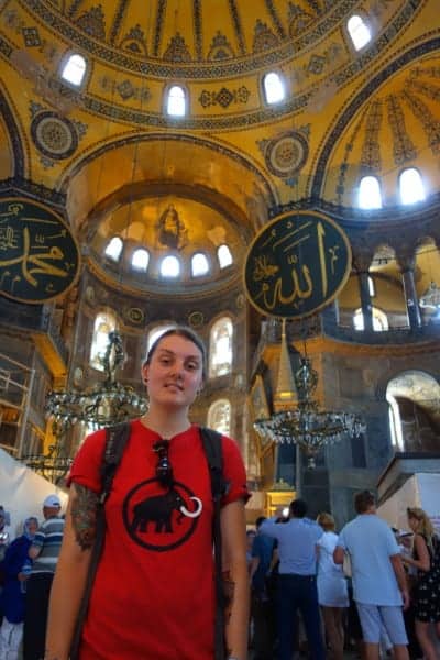 Istanbul, places to see in istanbul, history, asia, Europe, things to do, top things to see, what to do, where to go, turkey, turkiye, adventure, explore, romance of travel, bucket list,Hagia Sophia, Haggia, Sofia, Blue Mosque, Sultan Ahmed Mosque, Byzantine, Ottoman, sultan, how old is the blue mosque, how old is the hagia sophia, what do I need to wear to visit the Blue Mosque, clothing, requirements, price, cost, opening times, restrictions, women, men, legs, head, scarf, muslim, islam, prayer, call to prayer, minarets, why is the blue mosque called the blue mosque, tiles, decoration, age, open to visitors, tourists, can I go inside the blue mosque, 