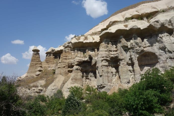 A guide to Cappadocia: The magical, dream like, out of this world landscape that we flew above, history, asia, Europe, things to do, top things to see, what to do, where to go, turkey, turkiye, adventure, explore, romance of travel, bucket list, Fethiye, Goreme, Nevsehir, how to get to cappadocia, bus, flight, plane, Kayseri, Byzantine, Uchisar, Balloon Ride, fairy chimneys, Rose Valley, Cavusin villages, Pigeon Valley, Mount Erciyes, Uchisar castle, Derinkuyu, underground city, Ihlara Valley, desert, Melendiz river, Ağaçaltı cave church, Selime Monastery, things to do in Cappadocia, where to go in cappadocia, 