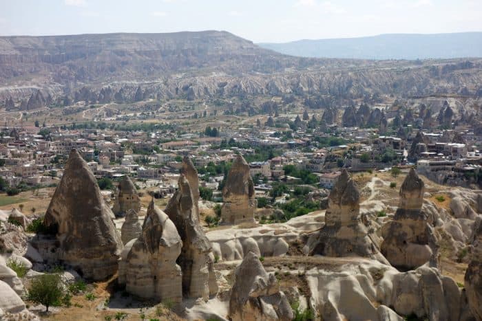 A guide to Cappadocia: The magical, dream like, out of this world landscape that we flew above, history, asia, Europe, things to do, top things to see, what to do, where to go, turkey, turkiye, adventure, explore, romance of travel, bucket list, Fethiye, Goreme, Nevsehir, how to get to cappadocia, bus, flight, plane, Kayseri, Byzantine, Uchisar, Balloon Ride, fairy chimneys, Rose Valley, Cavusin villages, Pigeon Valley, Mount Erciyes, Uchisar castle, Derinkuyu, underground city, Ihlara Valley, desert, Melendiz river, Ağaçaltı cave church, Selime Monastery, things to do in Cappadocia, where to go in cappadocia, 