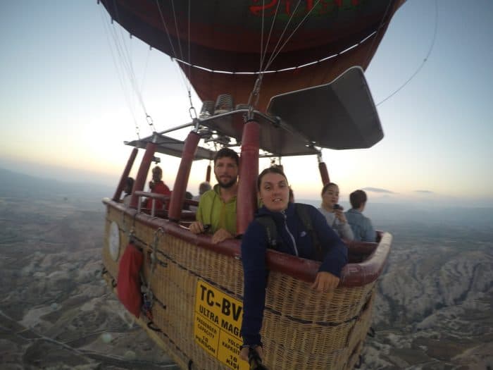 Hot air balloon cappadocia, Cappadocia, Capadoccia, Kappadocia, Kappadokiya, Turkey, Turkiye, hotair balloon, ballooning, Goreme, Voyager balloons, voyager cappadocia, bucket list, dream destination, sun rise, fairytale, fairy towers, GoPro, Rose Valley, price, 