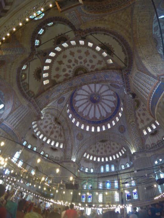 Istanbul, places to see in istanbul, history, asia, Europe, things to do, top things to see, what to do, where to go, turkey, turkiye, adventure, explore, romance of travel, bucket list,Hagia Sophia, Haggia, Sofia, Blue Mosque, Sultan Ahmed Mosque, Byzantine, Ottoman, sultan, how old is the blue mosque, how old is the hagia sophia, what do I need to wear to visit the Blue Mosque, clothing, requirements, price, cost, opening times, restrictions, women, men, legs, head, scarf, muslim, islam, prayer, call to prayer, minarets, why is the blue mosque called the blue mosque, tiles, decoration, age, open to visitors, tourists, can I go inside the blue mosque, 
