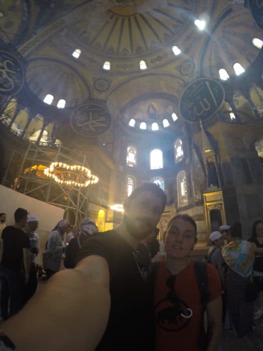 Istanbul, places to see in istanbul, history, asia, Europe, things to do, top things to see, what to do, where to go, turkey, turkiye, adventure, explore, romance of travel, bucket list,Hagia Sophia, Haggia, Sofia, Blue Mosque, Sultan Ahmed Mosque, Byzantine, Ottoman, sultan, how old is the blue mosque, how old is the hagia sophia, what do I need to wear to visit the Blue Mosque, clothing, requirements, price, cost, opening times, restrictions, women, men, legs, head, scarf, muslim, islam, prayer, call to prayer, minarets, why is the blue mosque called the blue mosque, tiles, decoration, age, open to visitors, tourists, can I go inside the blue mosque, 