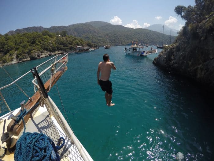 A day sailing in the Mediterranean, snorkeling with Turtles & Exploring the hidden beaches of Fethiye, Turkey, turkiye, holiday, vacation, fethiye, Oludeniz, Olu Deniz, Hisaronu, thomas cook, Salih, cherry tree boat, boat trips, tours, thompson, monarch, easy jet, Dalaman, swimming, under water swimming, 