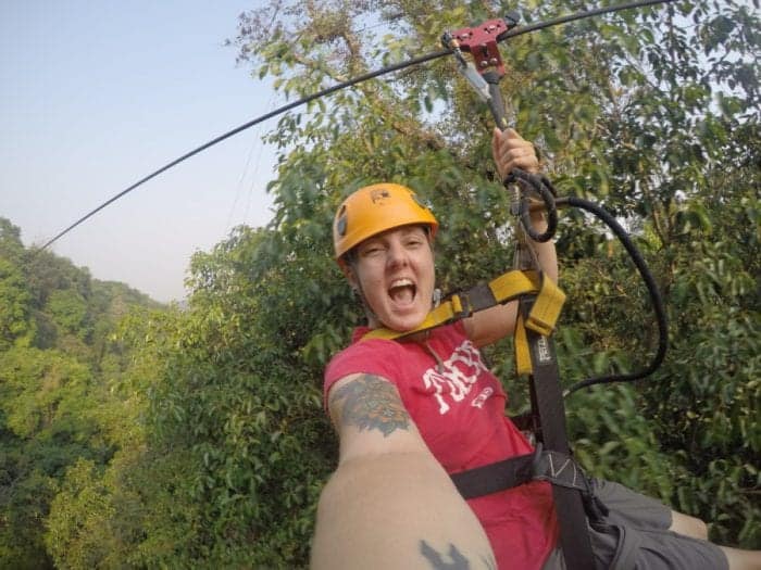A guide to Chiang Mai: The amazing and adventure filled Thai city that instantly felt like home, Chiang Mai things to do, Doi Suthep, views, Elephants, elephant trekking, Elephant no riding, Elephant sanctuary, zipline, zip lining, jungle, gibbons, flight of the gibbon, temples, hiking, homestay, trekking, rent a scooter, rent a motorbike, pai, how to get to Pai from Chiang Mai, Mekong slow boat, Laos, Chiang Rai, Wat Suan Dok, Wat Pan Tao, Wat Pansao, Wat Lok Malee, Wat Sri Suphan, Wat Chiang Man, Wat Jet Yot, pad Thai, vegetarian food, markets, night market, Chiang Mai guide, what to do in Chiang Mai, Bangkok to Chiang Mai, monks trail, 