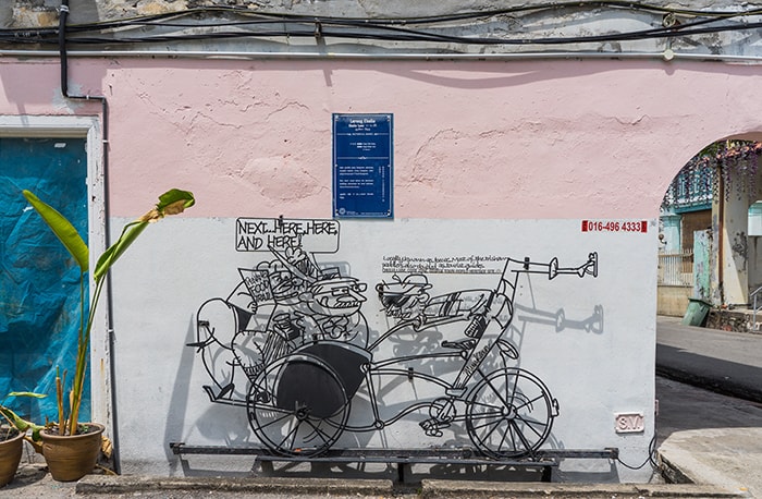 Penang Itinerary: What to do in Penang in 3 days: Georgetown Malaysia guide. Wire sculptures