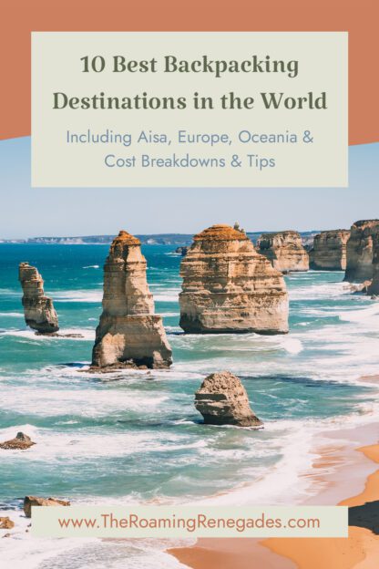 Best Backpacking destinations in the world pinterest image