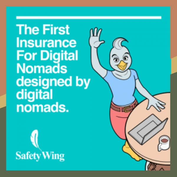 A graphical plug SafetyWing Medical and Travel Insurance
