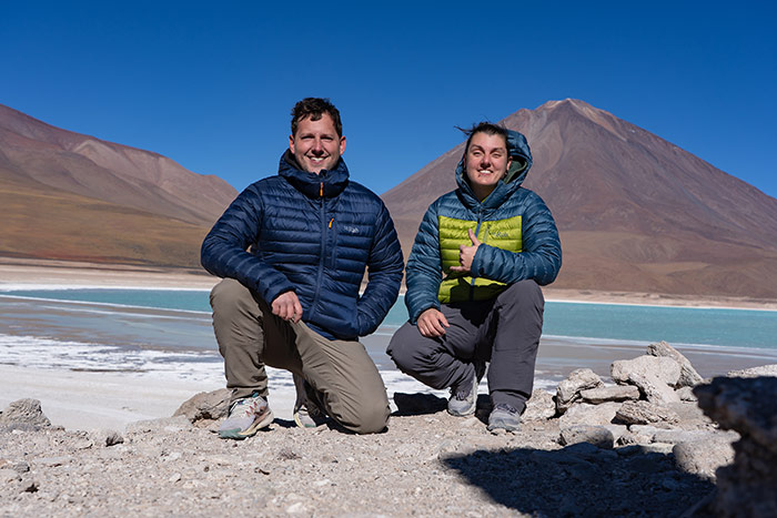 bolivia salt flats south america cold down jacket